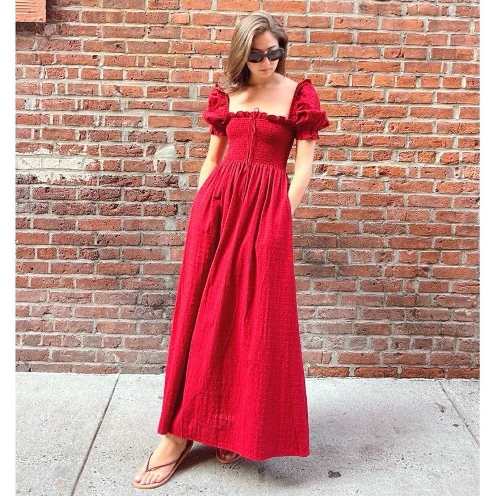 Hill House Scarlett in Chili Red Clip Dot XS
